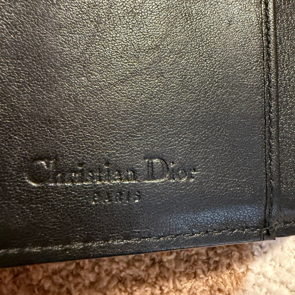 DIOR Patent Cannage Lady Dior Eden Wallet Black - Picture 5 of 13